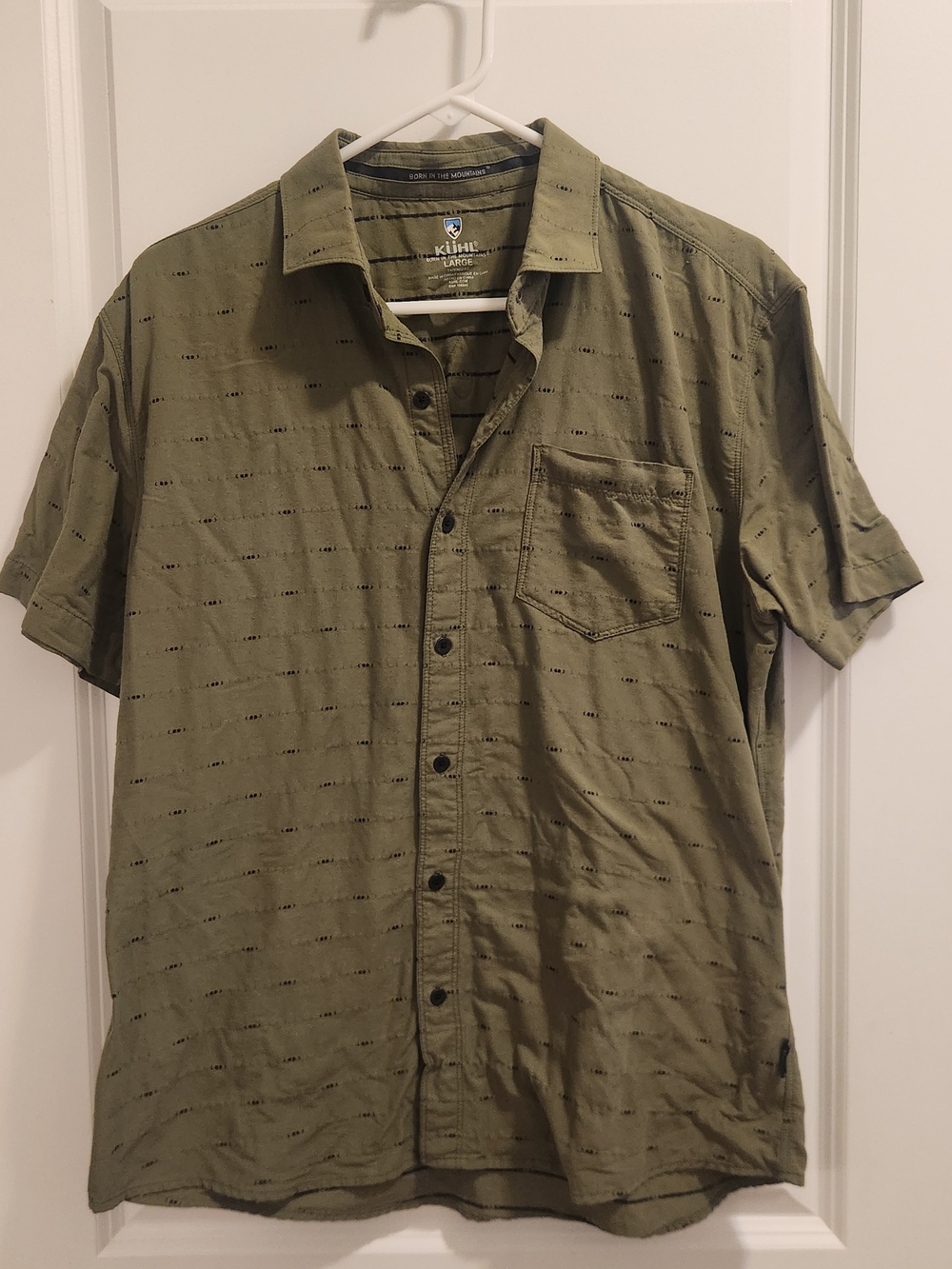 Kuhl Men's Short Sleeve Button-Down Shirt - Olive Green